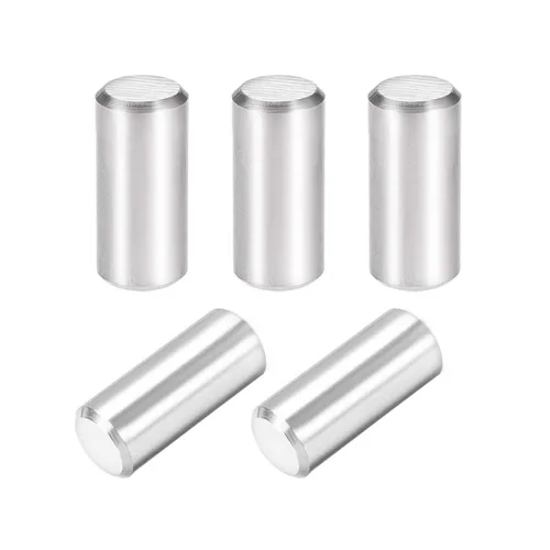 Miniatura 15 de uxcell 5 unids 0.315 in x 0.630 in pasador 304 acero inoxidable estante cilíndrico soporte pin sujetan elementos tono plata