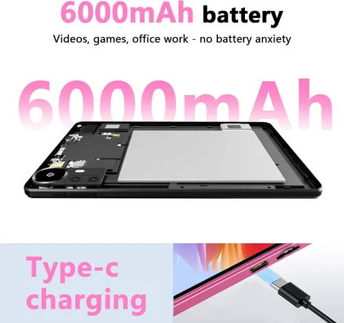 Miniatura 5 de Tableta Android 15 de 10 pulgadas, 20 GB de RAM, 128 GB ROM 2 TB expandible, procesador de cuatro núcleos de 2.0 GHz, tableta 2 en 1 con funda