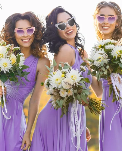 Miniatura 6 de 10 pares de gafas de sol para dama de honor, con forma de corazón, para mujer, fiesta, boda, propuesta