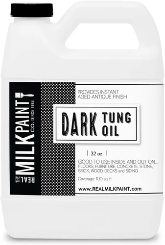 Real Milk Paint, Aceite Dark Tung para acabado de madera, tablas de cortar, muebles de exterior, bloques de carnicero, pisos de madera, grado