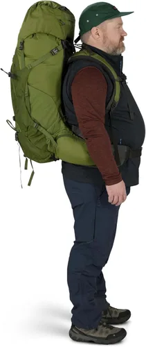 Miniatura 14 de Osprey Aether 65L Mochila de mochilero para hombre, color negro, S/M, ajuste extendido