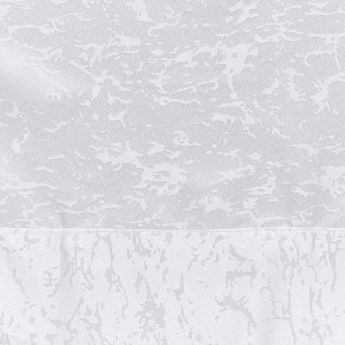 Miniatura 2 de Violet Linen Patrón clásico de borde abstracto, jacquard tejido de poliéster, comedor, banquete de fiesta y vacaciones, blanco, 70 x 180 pulgadas