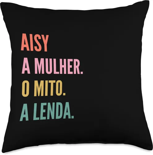 Miniatura 4 de Divertido diseño portugués de nombre - Aisy Throw Pillow