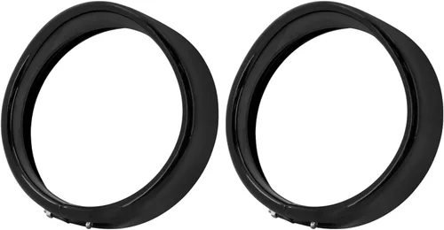 Miniatura 2 de Luz antiniebla de motocicleta de 11.4 cm con anillo de estilo visera, luz de paso auxiliar de 4 1/2", lámpara con bisel compatible con Harley Brillo