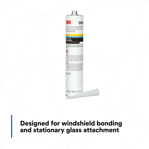 Miniatura 7 de 3M adhesivo para parabrisas de uretano de vidrio automotriz, 08693, viscosidad media, alta resistencia, curado rápido, cartucho de 310 ml/10.5 fl