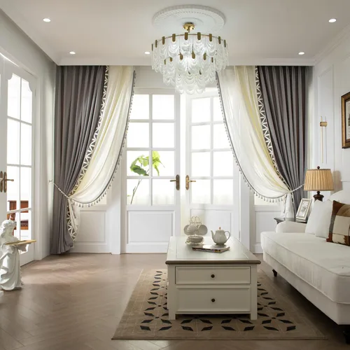 Miniatura 6 de VisionaryHomeDesign Sheer White Curtains, Pinch Pleat Sheer Drapes, Light Filtering, Tassel Sheer Curtains for Living Room Bedroom(45W x 108L,Gray