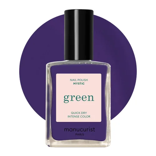 Miniatura 9 de Manucurist Esmalte de uñas verde de secado rápido, cuarzo (marrón brillante), sin 9 unidades, a base de plantas y vegano, no tóxico, clásico