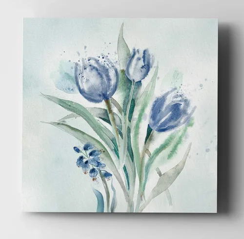 Miniatura 49 de WEXFORD HOME Cuadro Premium en Lienzo con Envoltura de Galería Floral Multicolor para Pared, Arte Abstracto Floral Romántico Moderno, Impresión