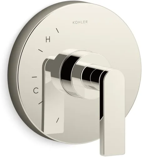 Miniatura 4 de KOHLER K-TS73115-4-TT - Moldura de válvula compuesta con palanca para válvula de equilibrio de presión Rite-Temp, no incluida, titanio