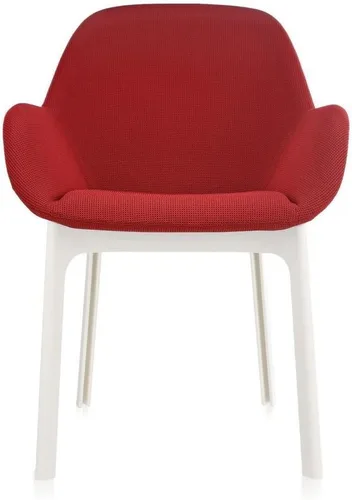Kartel SFCH-K4181B-6 Dining Chair, Red, W 21.7 x D 20.7 x H 29.1 x H 29.1 inches (55 x 52.5 x 74 x 46 cm), Clap Frame, White
