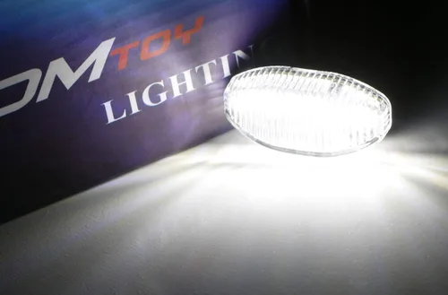Miniatura 9 de iJDMTOY 3 lámparas de funcionamiento con rejilla LED blanca con lente ahumada compatibles con Ford Raptor 2010-14 y 17-20