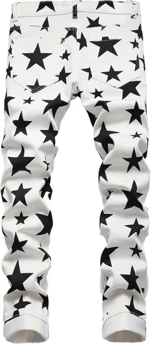 Miniatura 160 de Enrica Pantalones vaqueros estampados casuales para hombre