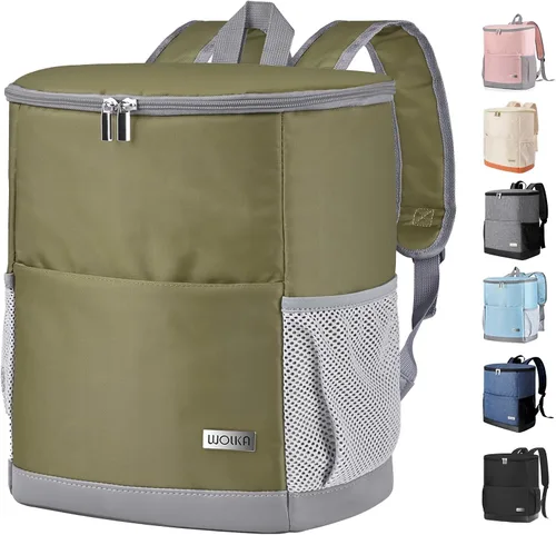 Miniatura 9 de Mochila Nevera Aislada para Exteriores - Mochila Nevera a Prueba de Fugas 30 Latas, Bolsa Nevera Impermeable Ligera para Retención de Calor/Frío
