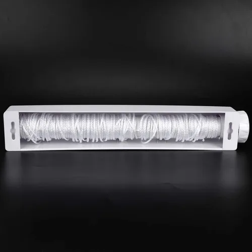 Miniatura 9 de Tendedero retráctil, tendedero extensible montado en la pared, tendedero retráctil montado en la pared para interiores y exteriores (L)