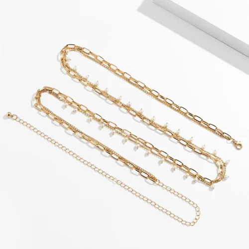 Miniatura 6 de Waist Chain Layered Belly Waist Jewelry for Beach Bikini Adjustable Waist Belly Chain Summer Body Chain for Women Girls
