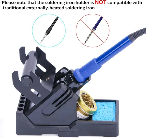 Miniatura 4 de YIHUA X-2 Evolution Soporte avanzado resistente al calor para soldador y sistema de almacenamiento con soporte para bobina de soldadura, limpiador