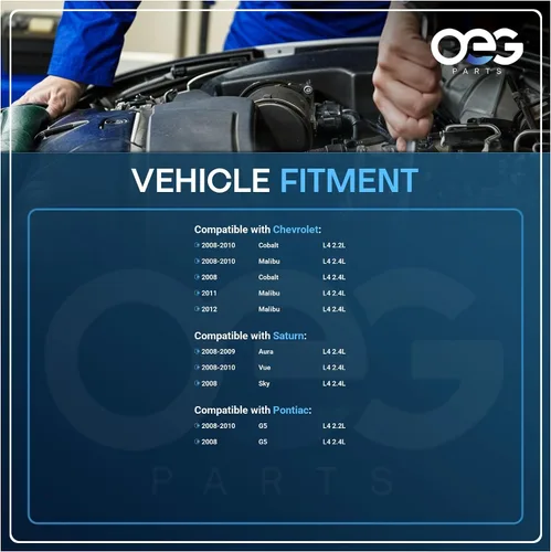 Miniatura 4 de Piezas OEG Nuevo Alternador Compatible con Chevrolet Chevy Cobalt 2.2L 2.4L 2008-2010, Malibu 2.4L 2008-2012, Pontiac G5 2.2L 2.4L 08-10, Saturn