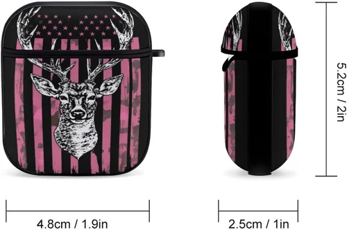 Miniatura 2 de Funda para Apple AirPod 2 y 1 TPU suave compatible con AirPod 2 y 7 con diseño de bandera estadounidense Pattern1081
