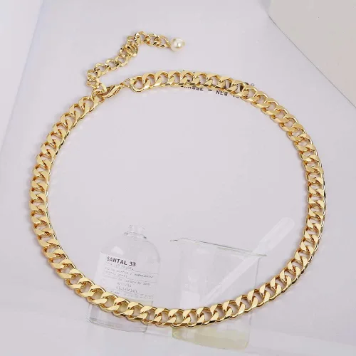 Miniatura 5 de LILIE&WHITE Collar de cadena de oro para mujer, cadena de serpiente, collar de espiga de oro, gargantilla de oro, collares de moda, regalo