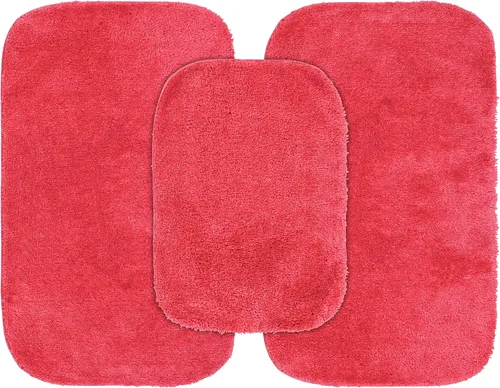 Miniatura 43 de Garland Rug 2 alfombras de baño tradicionales de nailon lavables color morado (17 x 24 pulgadas, 21 x 34 pulgadas), suaves, absorbentes y elegantes