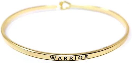 Miniatura 18 de By you - Brazalete con gancho, pulsera delgada grabada con un mensaje positivo e inspirador