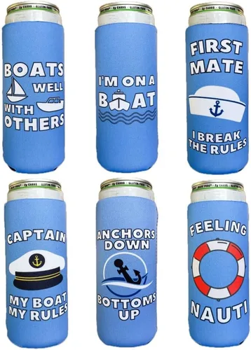 Miniatura 10 de Coozies Temáticas de los Años 70 - Regalo Genial para Cualquier Disco - Material de Neopreno Premium - Paquete de 6