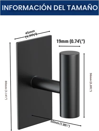 Miniatura 4 de VAEHOLD - Ganchos adhesivos de pared para toallas, resistentes, impermeables, para colgar abrigos, ropa, gancho de pared para armario para cocina