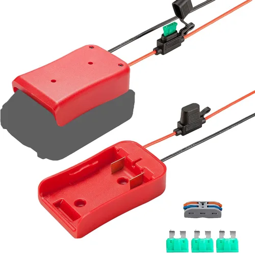 Miniatura 9 de Adaptador de rueda Power Ride compatible con adaptador de batería Kobalt de 24 V con fusible y terminal de cable, convertidor de potencia de cable