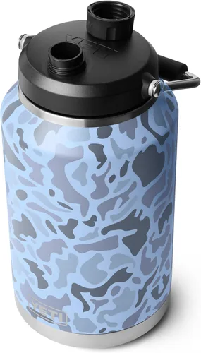 Miniatura 15 de YETI Rambler - Jarra de galón 2.0, aislada al vacío, a prueba de fugas, acero inoxidable con tapa magnética, color verde bosque negro