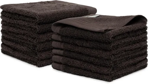 Miniatura 9 de Juego de 12 paños de 100 % algodón de 13 x 13 pulgadas, juego de 12 toallas ultrasuaves y altamente absorbentes, para baño, gimnasio, hotel, spa