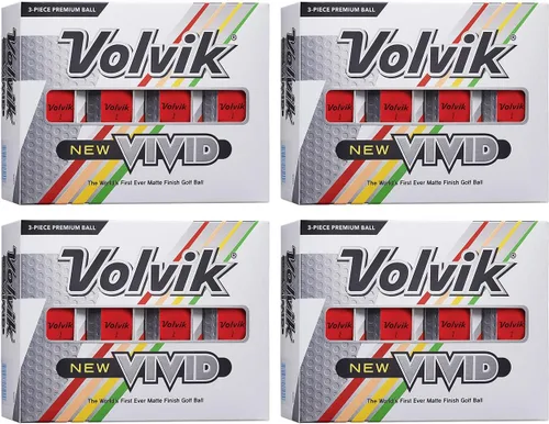 Miniatura 7 de Volvik Juego de 3 pelotas de golf de color mate de alta visibilidad, de alta visibilidad, 4 docenas (48 bolas)