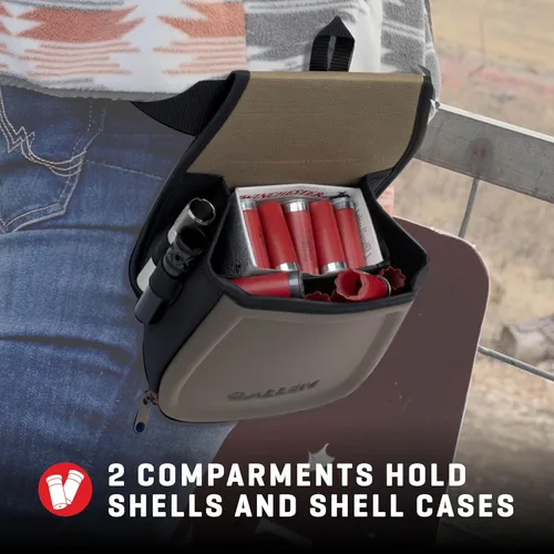 Miniatura 4 de Allen Company Shotgun Shell Pouch - Clay, Trap and Skeet Shooting Accessories - Hunting and Gun Range Gear - Soft Canvas Design - Shotgun Shell