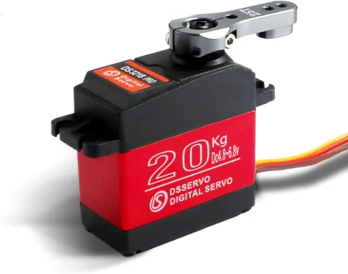 Miniatura 11 de ZOSKAY Servo de alto par de engranaje de metal estándar digital 25KG/0.13S 6.8V para autos RC 1/8 1/10 (ángulo de control 180)