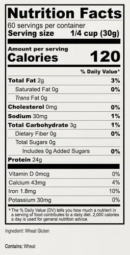 Miniatura 3 de Gluten Vital de Trigo de Anthony's, 4 lb, Vegano, Sin OGM, Apto para Keto, Bajo en Carbohidratos