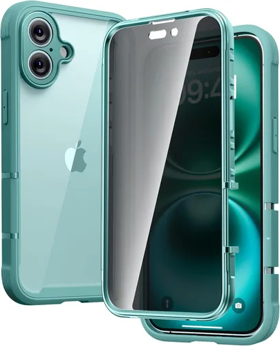 Miniatura 8 de Diaclara - Funda compatible con iPhone 11, carcasa resistente de cuerpo completo con protector de pantalla integrado sensible al tacto y Transparente