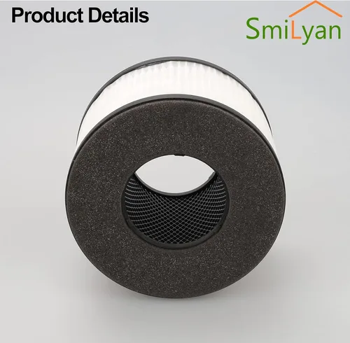 Miniatura 5 de Smilyan BS-03 - Filtro de repuesto HEPA para purificador de aire HEPA PARTU y Slevoo BS03, sistema de filtración 3 en 1, paquete de 2