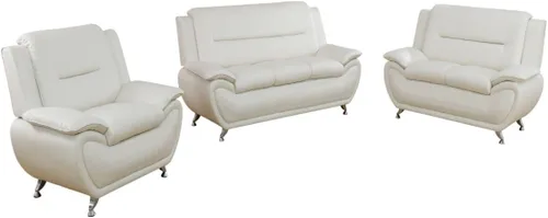 Miniatura 15 de Cómodo sofá moderno de piel sintética para sala de estar pequeña, dormitorio, oficina, apartamento para espacios pequeños