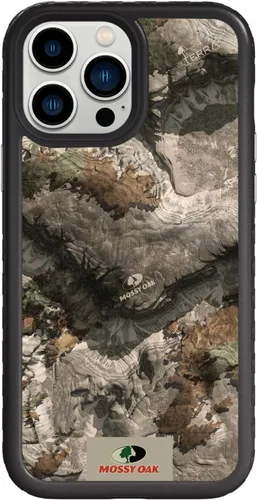 Miniatura 130 de cellhelmet Mossy Oak Agua Yellowfin Funda de doble capa en gris diseñada para iPhone 13 Mini a prueba de golpes y caídas, duradera, como se ve