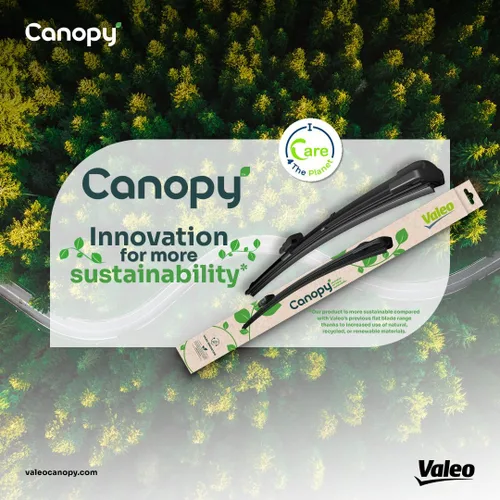 Miniatura 3 de Valeo 583916 - Juego de 1 limpiaparabrisas de repuesto para automóvil con toldo innovador, fabricado con materiales naturales y reciclados