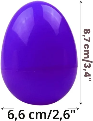 Miniatura 6 de Jofan Paquete de 6 huevos de Pascua de plástico jumbo prellenados con juguetes de baño iluminados en el interior para niños y niñas pequeños