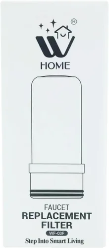 Miniatura 9 de Filtro de grifo, sistema de purificación eficaz, reduce el plomo y el mal sabor, purificador de agua sin BPA, paquete de 4 de repuesto (WF-03F-4PCS)