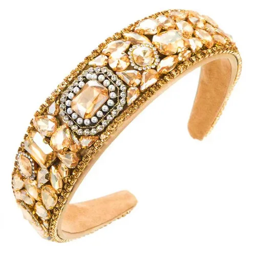 Miniatura 14 de Diadema de moda para mujer, hermosa diadema retro con diamantes de imitación de cristal, accesorios para mujeres y niñas (diadema 3)