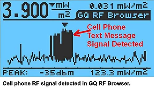 Miniatura 4 de Medidor EMF, avanzado GQ EMF-390, medidor de radiación electromagnética multicampo 3 en 1, medidor EMF ELF RF, medidor inteligente de torre celular