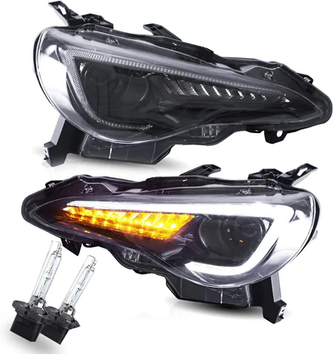 Miniatura 10 de VLAND Conjunto de luces traseras para Toyota GT86 2012-2020, BRZ 2013-2018, FRS 2012-2016 con señal de giro, luz LED DRL, enchufar y usar