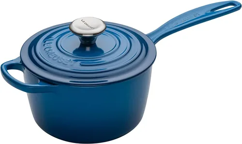 Miniatura 19 de Le Creuset Cacerola Signature de hierro fundido esmaltado, 2.25 cuartos de galón., Marsella Marseille