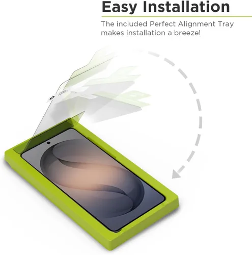 Miniatura 2 de PureGear Protector de pantalla de vidrio templado HD de máxima claridad para Samsung Galaxy S26 Ultra (2026), compatible con sensor de huellas