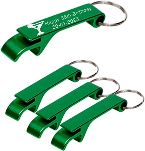 Miniatura 16 de Abrebotellas personalizado, llavero a granel, abrebotellas con texto grabado personalizado, abrebotellas de cerveza con logotipo, regalo para fiesta