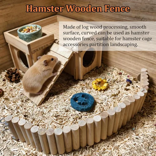 Miniatura 9 de Hamiledyi Puente de madera para hámster, escalera de escalada flexible, puente colgante largo, juguetes masticables para ratas, ratones, jerbos