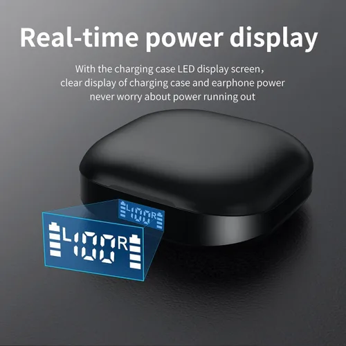 Miniatura 3 de Auriculares inalámbricos Bluetooth de oreja abierta, control táctil, conducción de aire, auriculares deportivos IPX5 impermeables, 50 horas de Negro