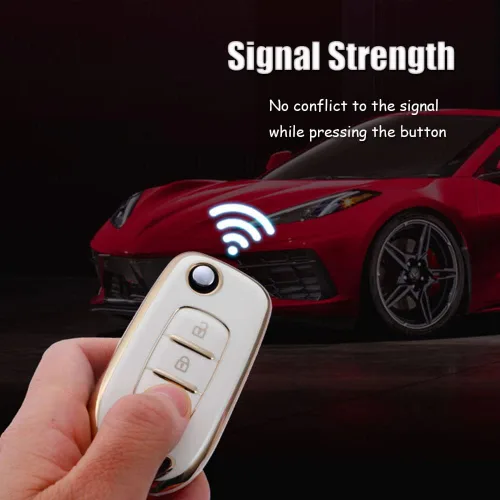 Miniatura 4 de Funda para llavero Renault Kadjar Koleos Sandero Stepway Logan Stepway Logan Logan 2 clio clio 5 Arkana captur TPU plegable 3 botones con llaveros